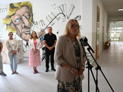 delegacja samorządowa podczas odbioru