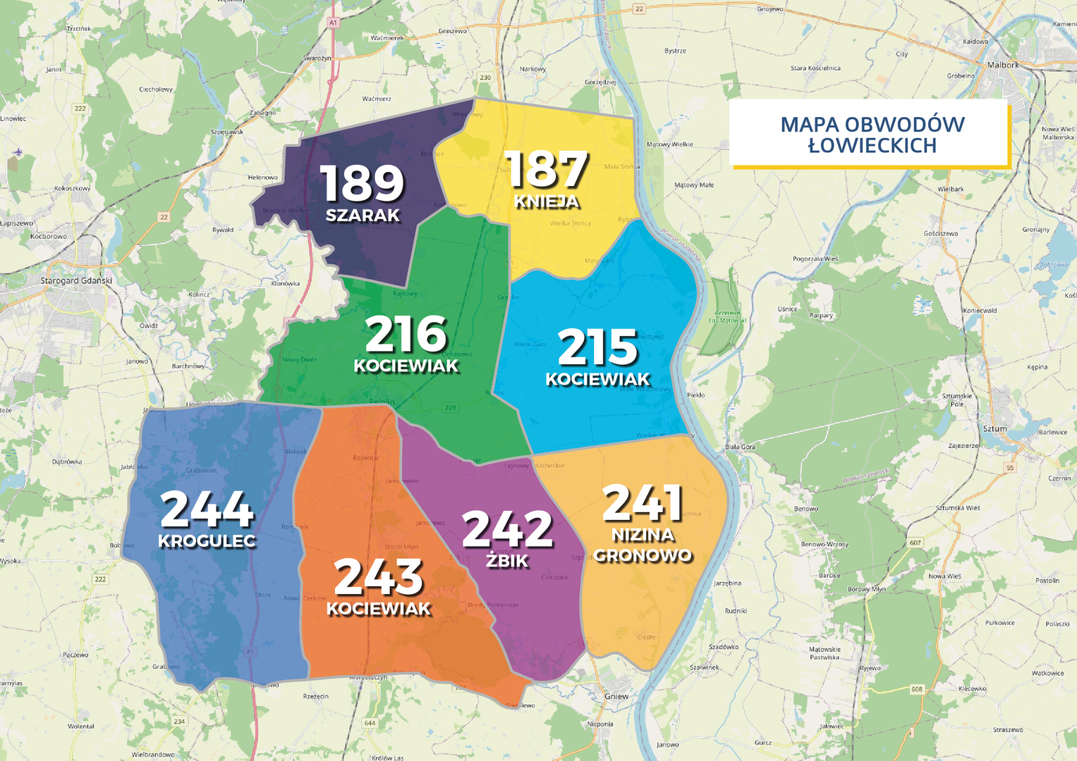 Mapa obwodów łowieckich [2482x1755]