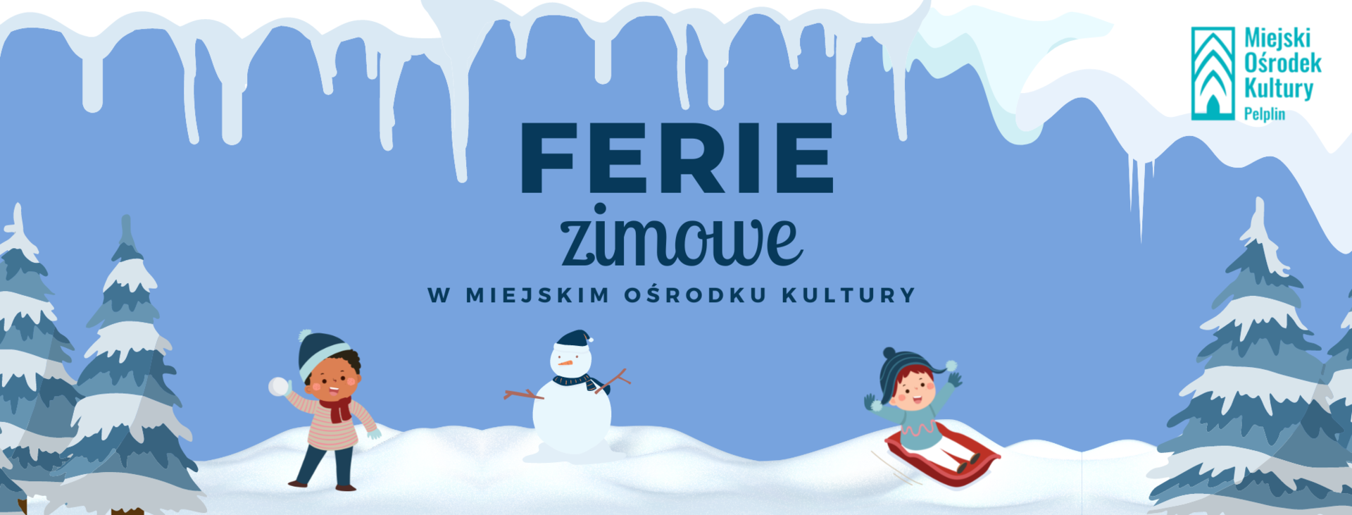 ferie zimowe mok tło