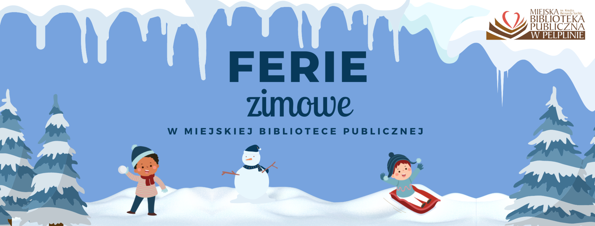 ferie zimowe biblioteka tło [2050x780]