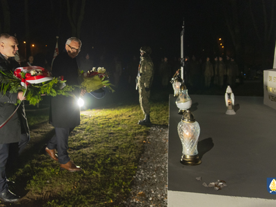 Zdjęcie z odsłonięcia pomnika
