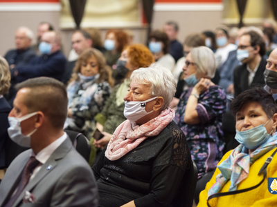 Zdjęcie z uroczystości w Miejskim Ośrodku Kultury