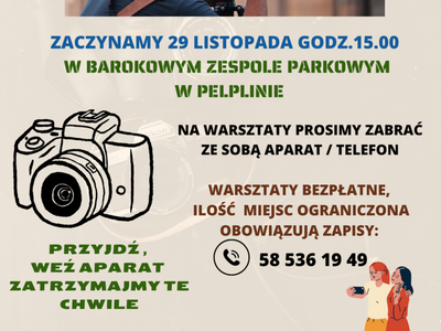 plakat warsztaty fotograficzne 