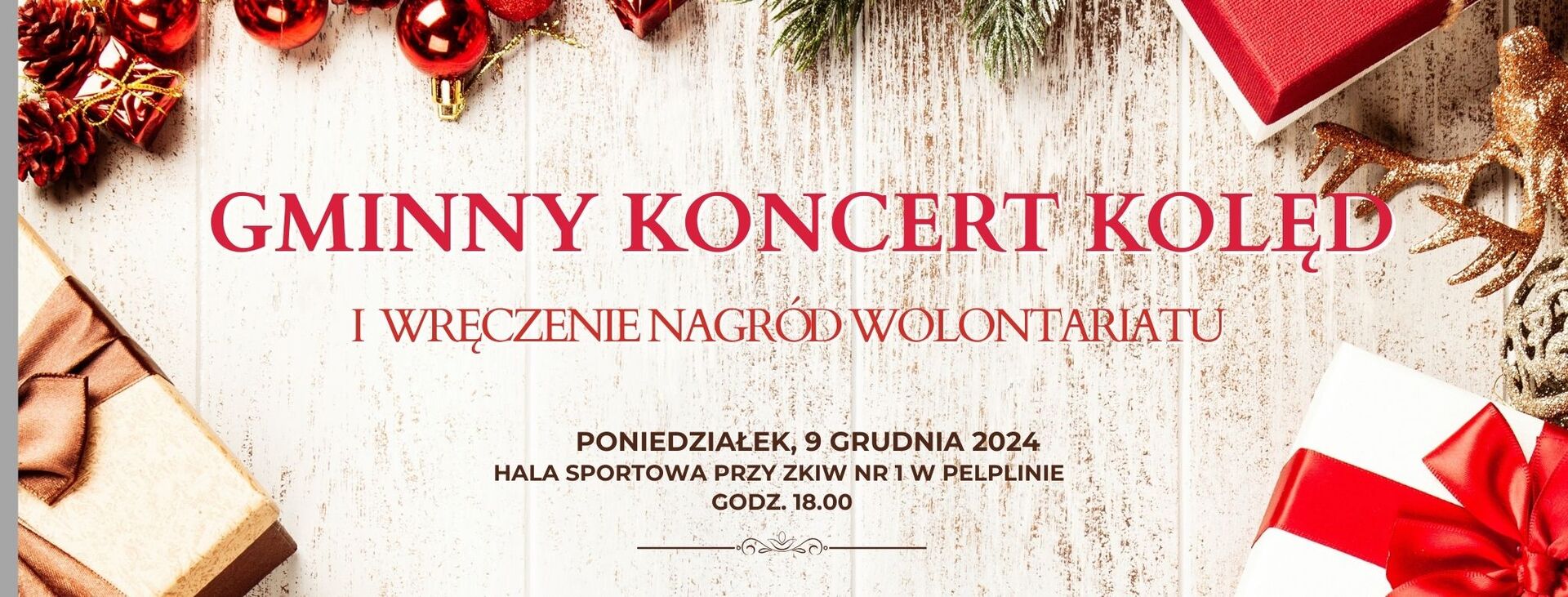 Gminny Koncert Kolęd i Wręczenie Nagród Wolontariatu!