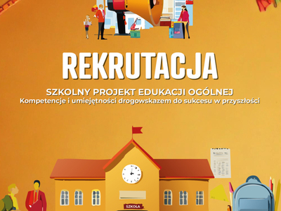 plakat informacyjny dot. rekrutacja do projektu