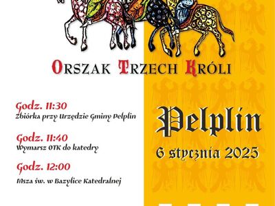plakat Pelpliński Orszak Trzech Króli 2025