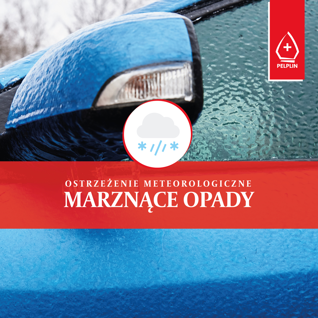 grafika Ostrzeżenie meteorologiczne - opady marznące