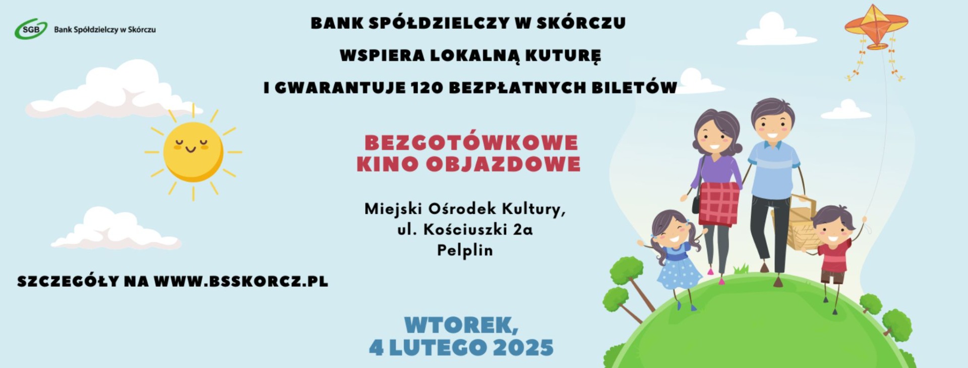 cover photo Bezgotówkowe Kino Objazdowe w Pelplinie