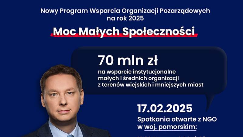 Konsultacje programu &quot;Moc Małych Społeczności&quot;