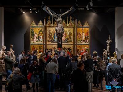 Zdjęcie z wystawy Pelplińska Biblia Gutenberga w Muzeum Narodowym w Warszawie