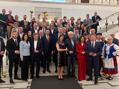 zdjęcie z wernisażu wystawy "Kociewiacy" w Sejmie RP