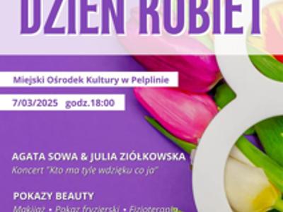 plakat Koncert z okazji Dnia Kobiet