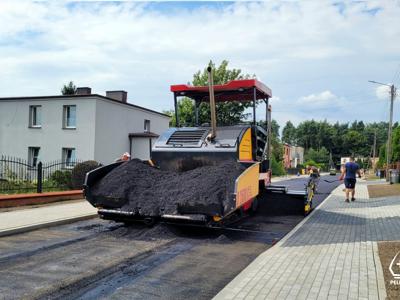 Zdjęcie z remontu dróg na Osiedlu Leśnym