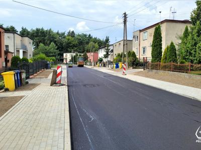 Zdjęcie z remontu dróg na Osiedlu Leśnym