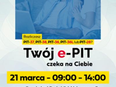 plakat Rozlicz swój PIT w Pelplinie