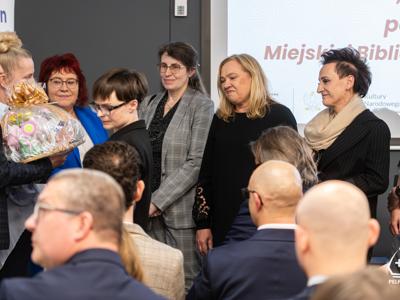 zdjęcie z  uroczystości otwarcie filii biblioteki w Pelplinie 