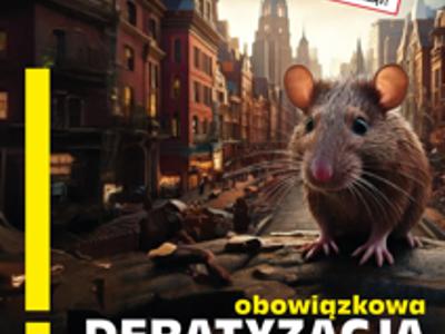 plakat deratyzacja na terenie Gminy Pelplin