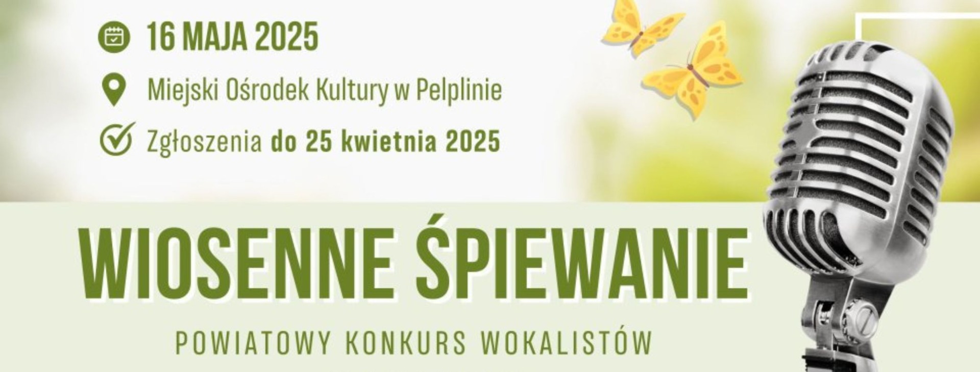 cover photo Konkurs "WIOSENNE ŚPIEWANIE" 2025