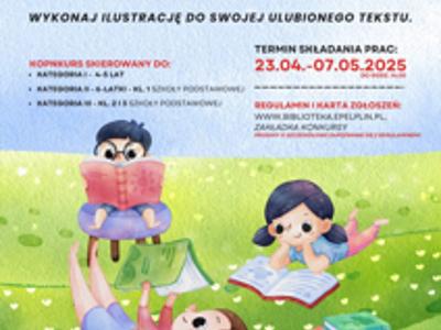 plakat Konkurs plastyczny pt. „Mój ulubiony tekst”
