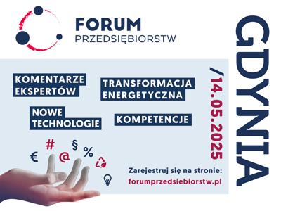 plakat Forum Przedsiębiorstw 2025 – XX jubileuszowa edycja