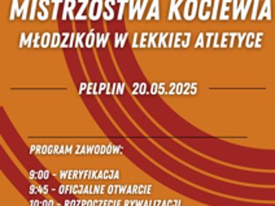 plakat Drużynowe Mistrzostwa Kociewia Młodzików w Lekkiej Atletyce