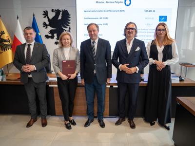 Zdjęcie z podpisania umów partnerskich w ramach strategicznego projektu „LIFE Pom GOZilla.PL 