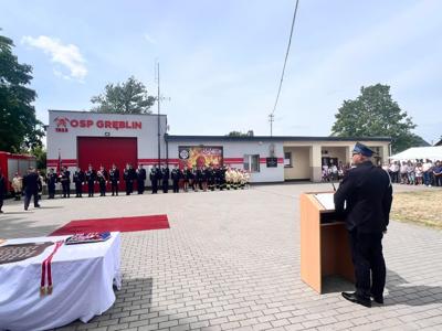 zdjęcie z obchodów 100-lecia OSP w Gręblinie