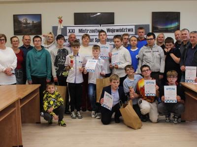 zdjęcie z XXI Mistrzostw Województwa Pomorskiego Szkół Specjalnych w Warcabach