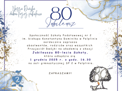 cover photo Jubileusz 80-lecia SP 2 w Pelplinie