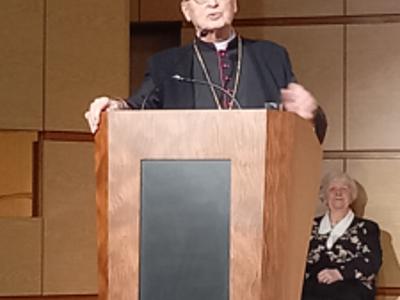 Pelplińscy licealiści na warszawskich uroczystościach poświęconych swojemu Patronowie