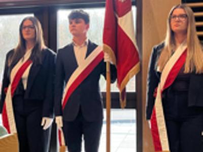 Pelplińscy licealiści na warszawskich uroczystościach poświęconych swojemu Patronowie