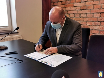 Uroczystość podpisania listu intencyjnego w sprawie klastra energii 