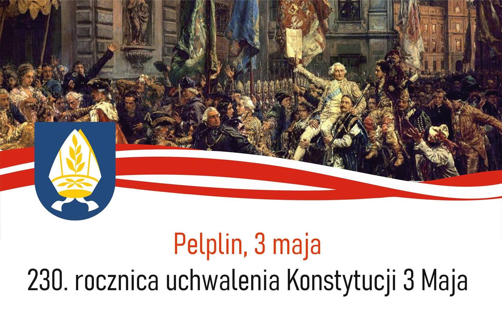 Plakat 230. rocznica uchwalenia Konstytucji 3 Maja