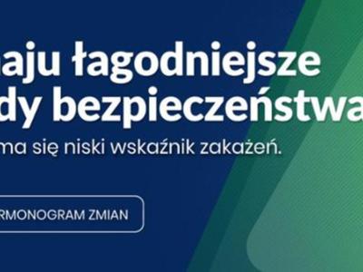 grafika dot. łagodniejszych zasady bezpieczeństwa w maju 