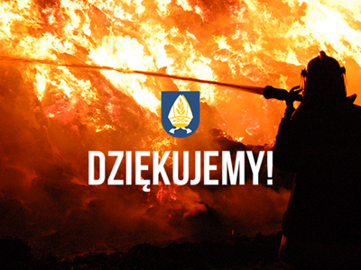 grafika podziękowania dla strażaków 2021