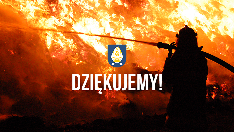 grafika podziękowania dla strażaków 2021