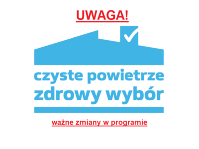 grafika zmiany w pgrogramie czyste powietrze