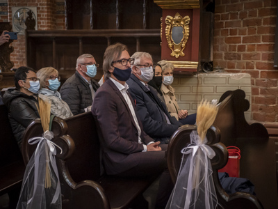 Zdjęcie z koncertu „Te Deum”, który odbył się w pelplińskiej katedrze.