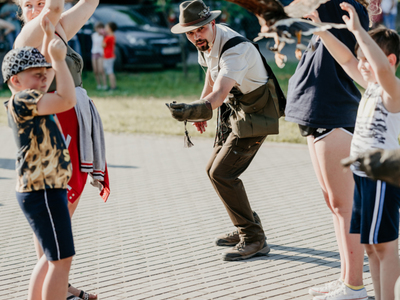 Zdjęcie z pikniku ekologicznego „Dzień Kuropatwy” w Rajkowach 