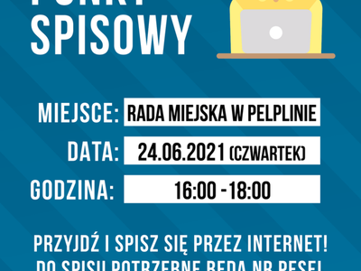grafika mobilny Punkt Spisowy w Pelplinie