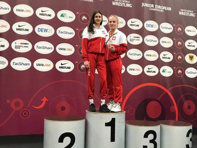 Patrycja Strzelczyk i Agata Kazimierczak podczas zawodow w Dortmundzie 