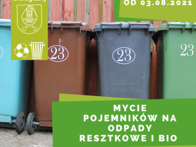 Mycie pojemników na odpady resztkowe i bio