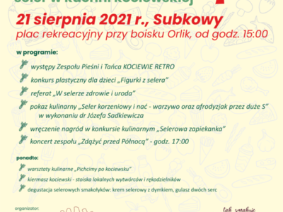 Plakaty wydarzenia Kociewski Festiwal Kulinarny - Pełna Grapa
