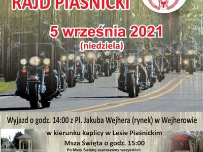 Plakat Motocyklowy Rajd Piaśnicki