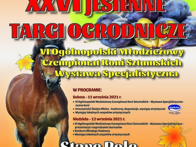 Plakat dot. Jesiennych Targów Ogrodniczych