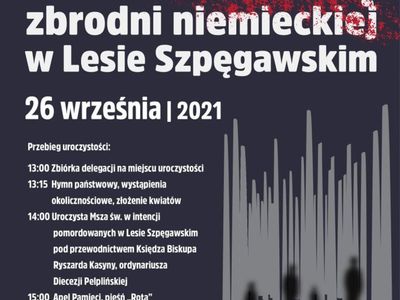 82. rocznica zbrodni niemieckiej w Lesie Szpęgawskim