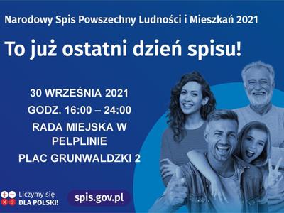 grafika ostatni dzień Narodowego Spisu Powszechnego