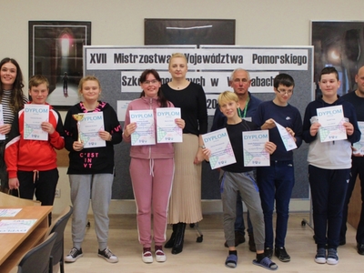 zdjęcie z VII Mistrzostw Województwa Pomorskiego w warcabach w Pelplinie 
