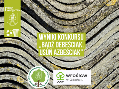 grafika konkursu „Bądź debeściak, usuń azbeściak”