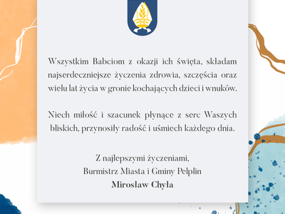 grafika życzenia Dzień Babci 2022